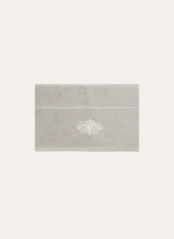 SERVIETTE INVITÉ EN VELOURS BRODÉE 500GR GRIS