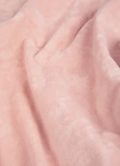 SERVIETTE INVITÉ EN VELOURS BRODÉE 500GR ROSE