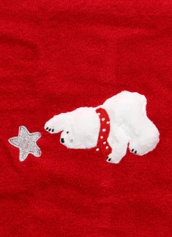 SERVIETTE INVITÉ PERSONNAGE DE NOËL ROUGE