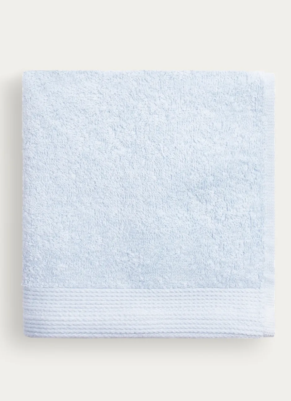 SERVIETTE INVITÉ UNIE EN COTON 500GR CIEL