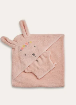 SET CAPE ET GANT JARDIN ROSE