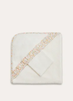 SET CAPE ET GANT LOUISETTE BLANC