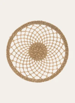 SET DE TABLE EN JONC DE MER TRESSAGE ARTISANAL NATUREL
