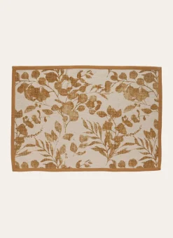 SET DE TABLE FEUILLES AQUARELLÉES BEIGE