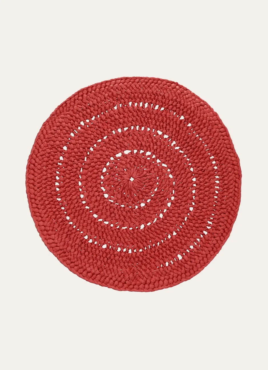 SET DE TABLE PAPIER ETNO ARGILE ROUGE