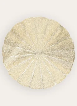 SET DE TABLE ROND EN PVC DORE