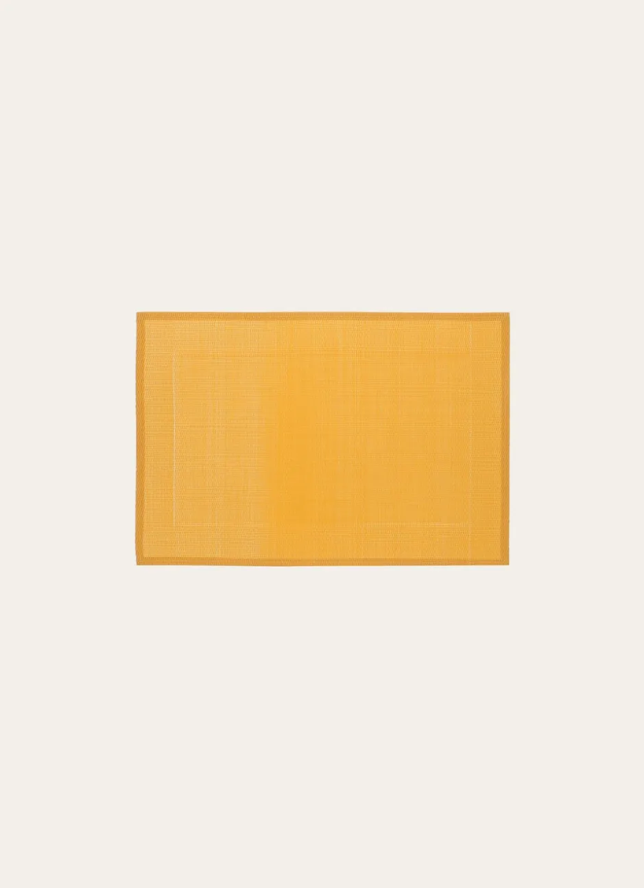 SET DE TABLE UNI TISSÉ CURCUMA