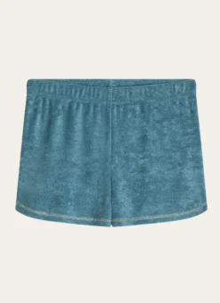 SHORT EN ÉPONGE TURQUOISE