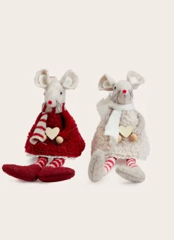 SOURIS DE NOËL DÉCORATIVE (COLORIS ALÉATOIRE) OPÉRA/GINGEMBRE