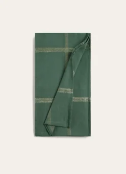 SURNAPPE EN COTON TISSÉ SCINTILLANT vert