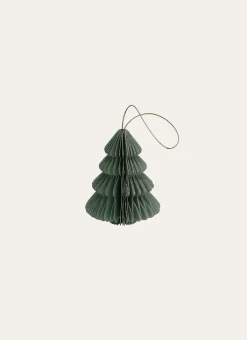 SUSPENSION SAPIN EN PAPIER VERT D'EAU
