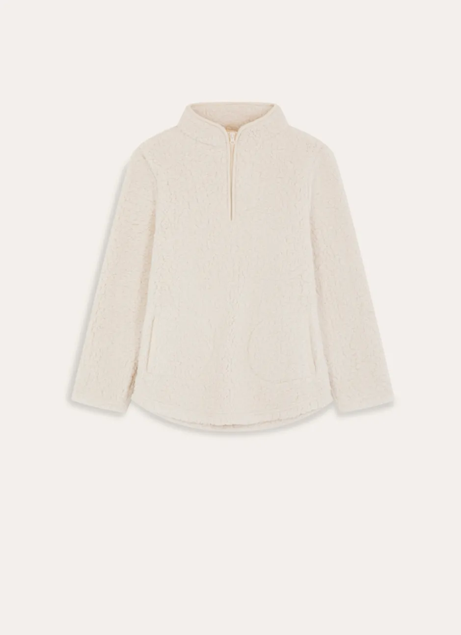 SWEAT SHIRT POLAIRE CIZOU ÉCRU