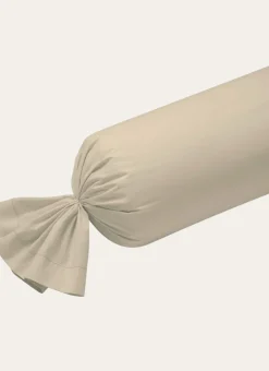 TAIE DE TRAVERSIN EN COTON TAUPE