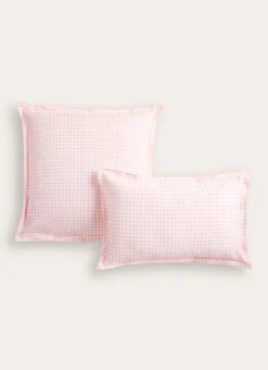 TAIE D'OREILLER BÉBÉ MOTIF VICHY GINGHAM ROSE