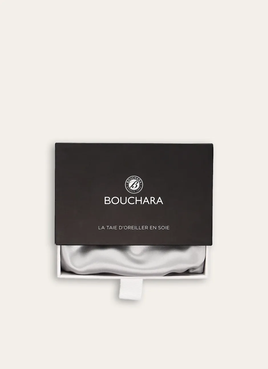TAIE D'OREILLER PURE SOIE DE MÛRIER GRIS