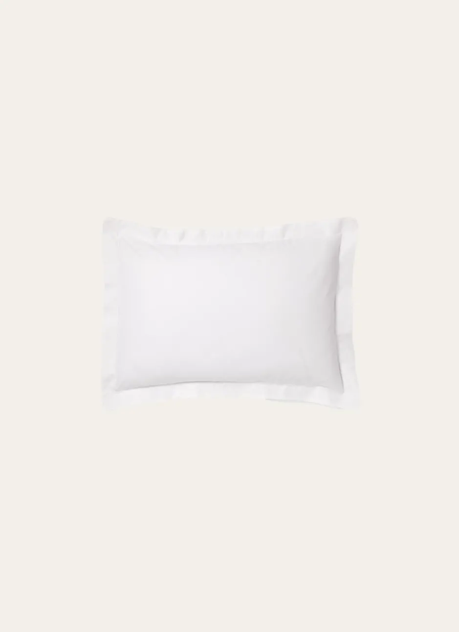TAIE D'OREILLER UNIE EN COTON BLANC