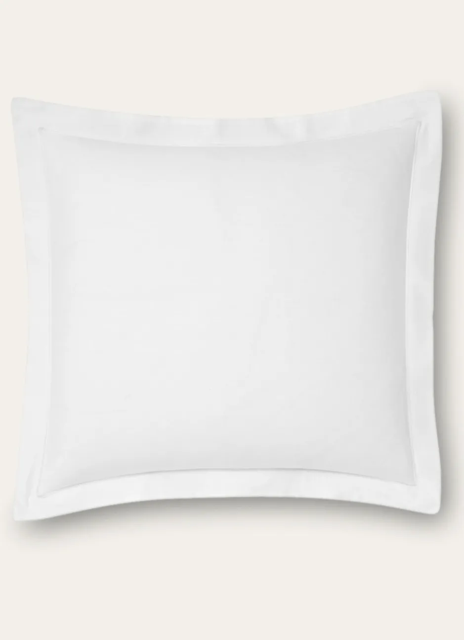 TAIE D'OREILLER UNIE EN COTON BLANC