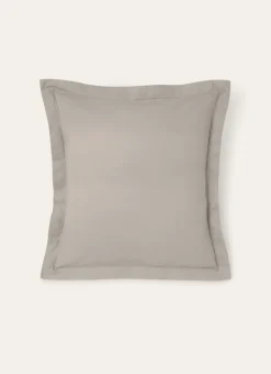 TAIE D'OREILLER UNIE EN COTON TAUPE