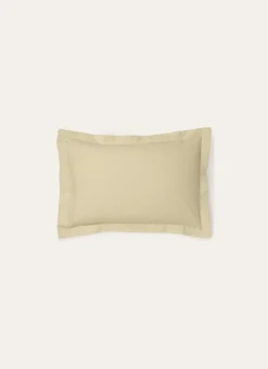 TAIE D'OREILLER UNIE EN PERCALE DE COTON SABLE