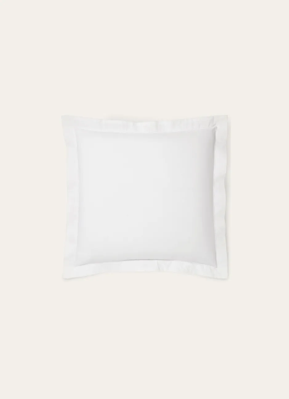 TAIE D'OREILLER UNIE EN PERCALE DE COTON BLANC