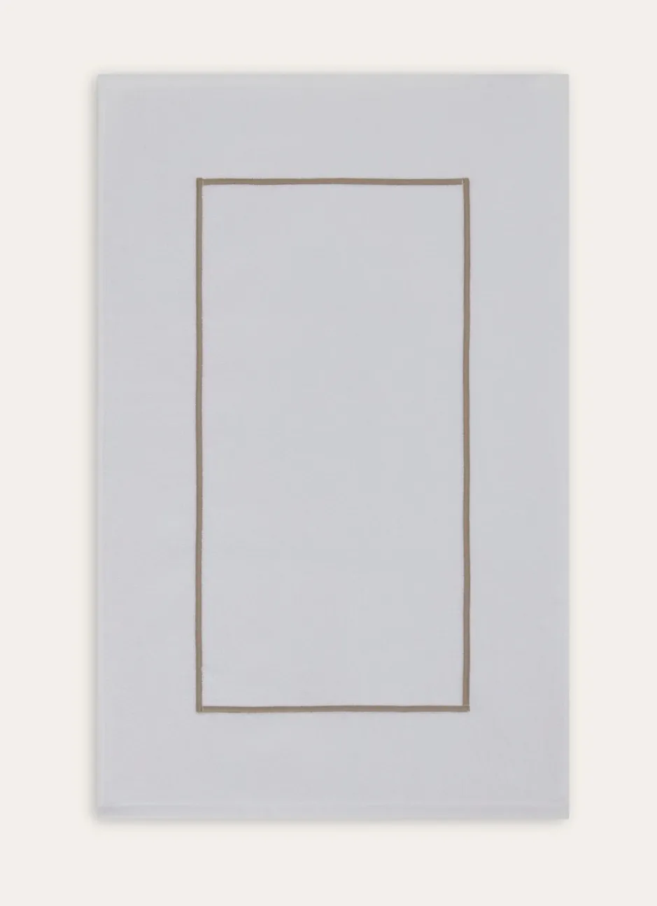 TAPIS DE BAIN BLANC/BEIGE
