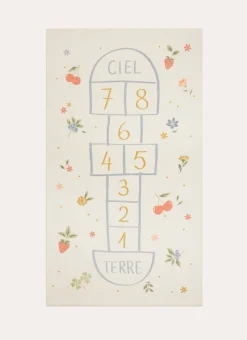 TAPIS ENFANT IMPRIMÉ MARELLE MULTICOLORE