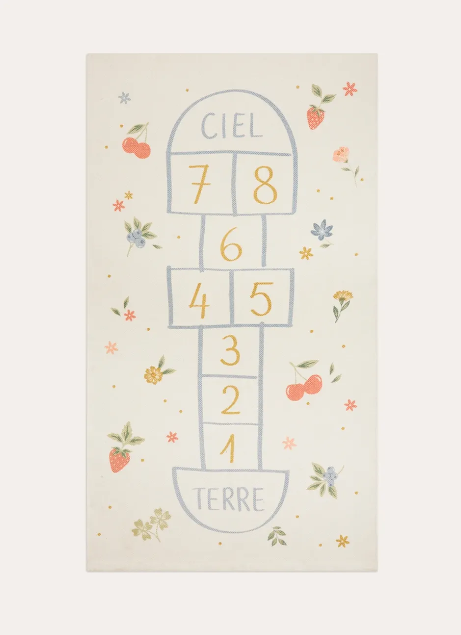 TAPIS ENFANT IMPRIMÉ MARELLE MULTICOLORE