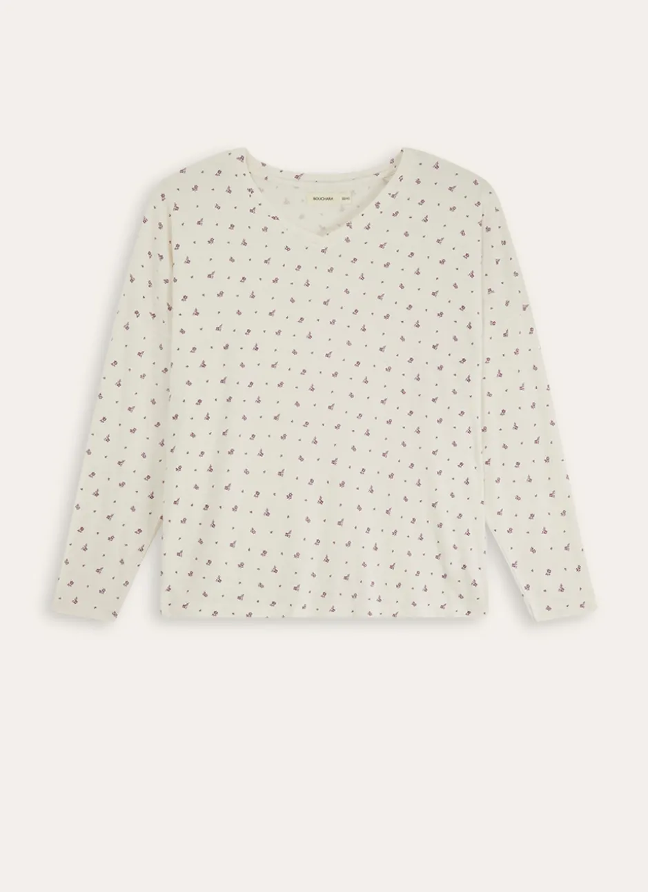 TEE SHIRT MANCHES LONGUES RIMO ECRU