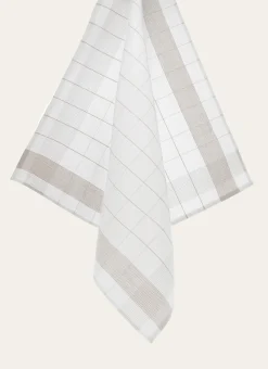 TORCHON EN TOILE MÉTIS BEIGE