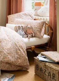 TROUSSE EN COTON MATELASSÉ MOTIF VÉGÉTAL JAISA MULTICOLORE