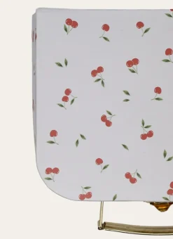 VALISETTE EN CARTON PETITES CERISES ÉCRU