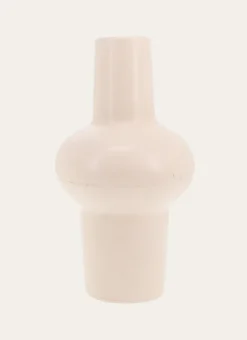 VASE BOMBÉ ABSTRAIT IVOIRE