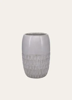 VASE CIME BLANC / GRISE