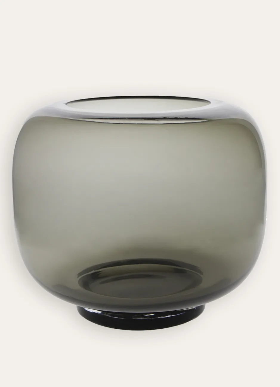 VASE EN VERRE TRANSPARENT MULTIFONCTIONNEL GRIS TRANSPARENT