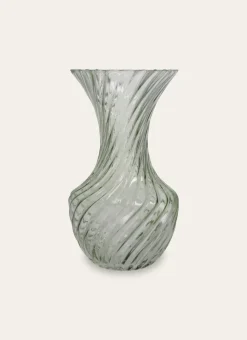 VASE EN VERRE TRAVAILLÉ DE STYLE ROMANTIQUE TRANSPARENT