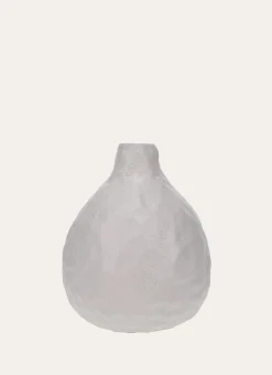 VASE SOLIFLORE EN GRÈS BLANC