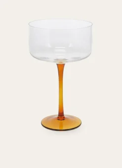 VERRE À EAU SUR PIED ALVIN CARAMEL