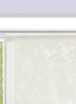 VITRAGE RAYURES HORIZONTALES EN RELIEF 90 X 160CM BLANC